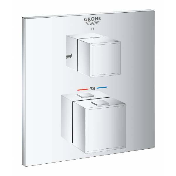 фото Термостатический смеситель для душа grohe grohtherm cube, хром (24155000)