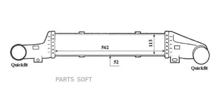 

Интеркулер MERCEDES E-Series 2.2D 96- 30420