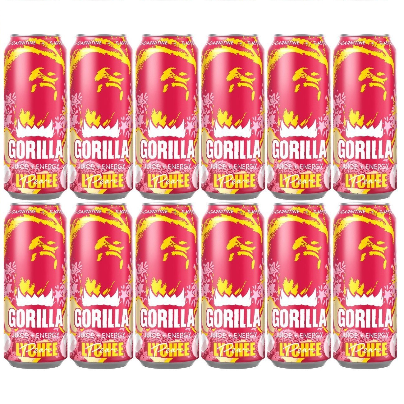 

Энергетический напиток Gorilla Личи Груша,12 шт x 450мл, Lychee Pear