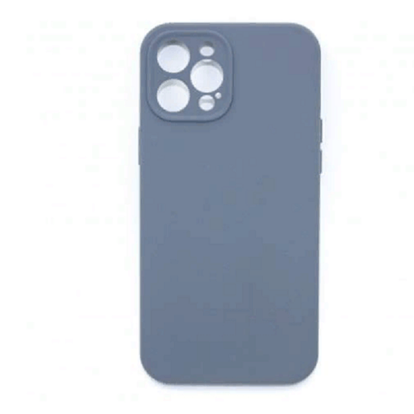 фото Чехол iphone 13 pro silicone ws (без лого, в прозрачном пакете) (серый) nobrand