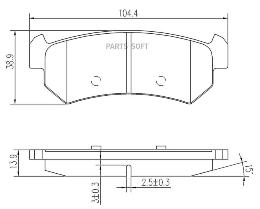 Тормозные колодки Mapco дисковые 6812