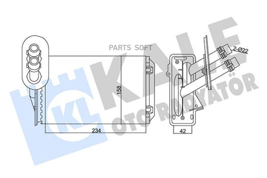 

346255_радиатор печки Audi A3, VW Golf 97>