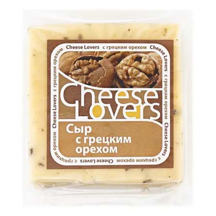 

Сыр твердый Cheese Lovers с грецким орехом 50% БЗМЖ