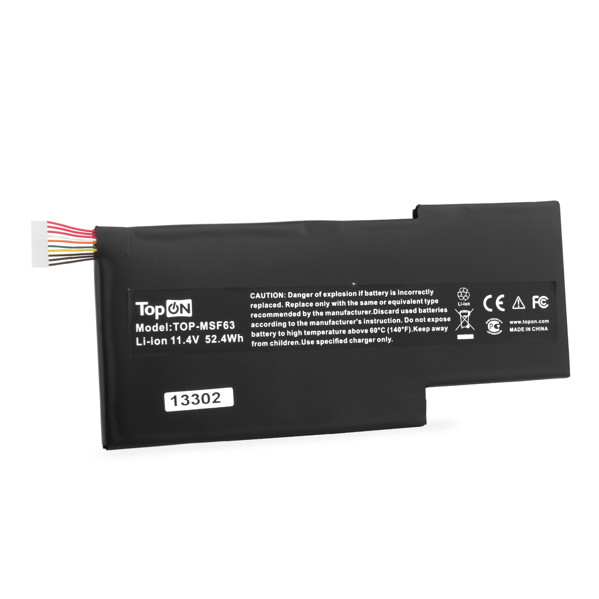 

Аккумулятор для ноутбука TopON TOP-MSF63 4600 мАч 11.4В (TOP-MSF63), TOP-MSF63