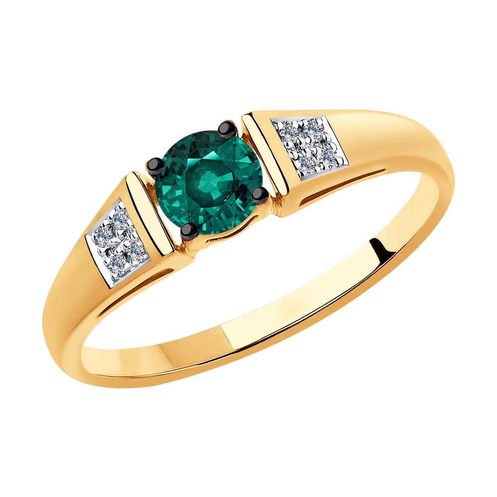 

Кольцо из красного золота с бриллиантом р. 17 SOKOLOV Diamonds 6017027, 6017027