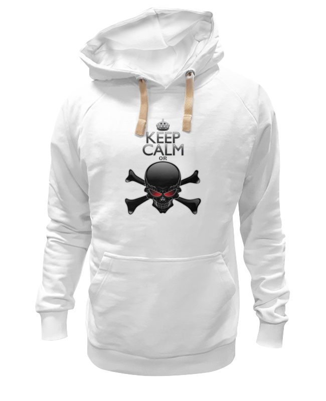 

Худи унисекс Printio Keep calm белое L, Белый, Keep calm