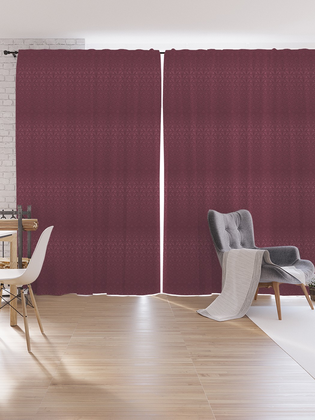 

Шторы под лён JoyArty "Винтажный орнамент в градиенте", серия Oxford DeLux, 340х265 см, Винтажный орнамент в градиенте