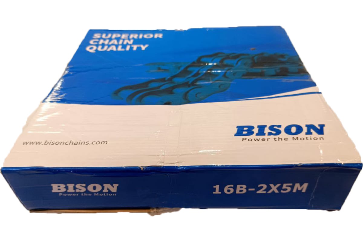 Приводная роликовая двухрядная цепь BISON 16В-2 5,029 м ТД036242 приводная роликовая однорядная цепь bison с16в 1 5 029 м тд036247