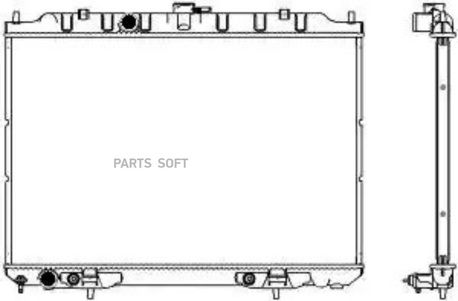 

Радиатор nissan x-trail 01-07 33411034
