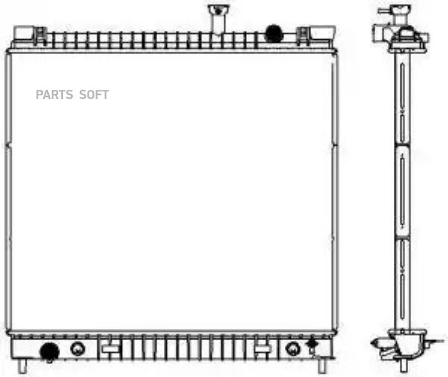

Радиатор infiniti qx56 04-10, nissan titan 04-, nissan armada 04- 32511013