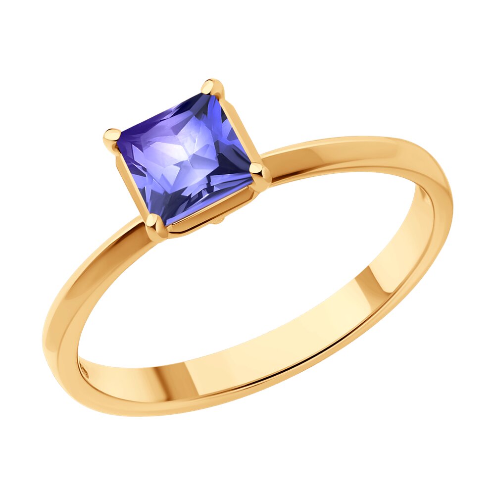 

Кольцо из красного золота с танзанитом р. , SOKOLOV Diamonds 6014311, 6014311