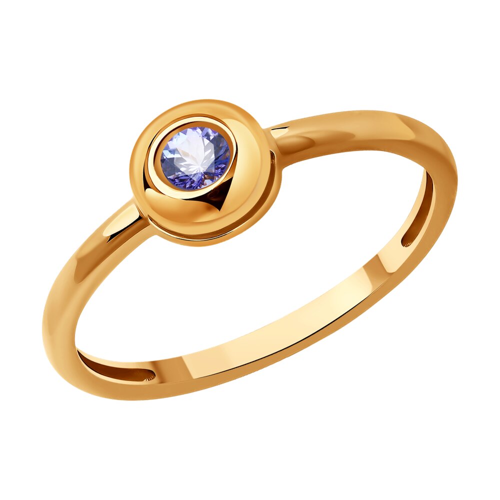 

Кольцо из красного золота с танзанитом р. 16 SOKOLOV Diamonds 6014307, 6014307