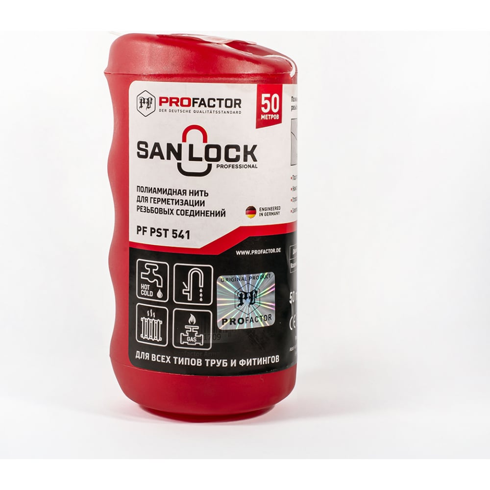 PROFACTOR Нить для герметизации PF SAN-LOCK Professional с силиконом 50м PF PST 541