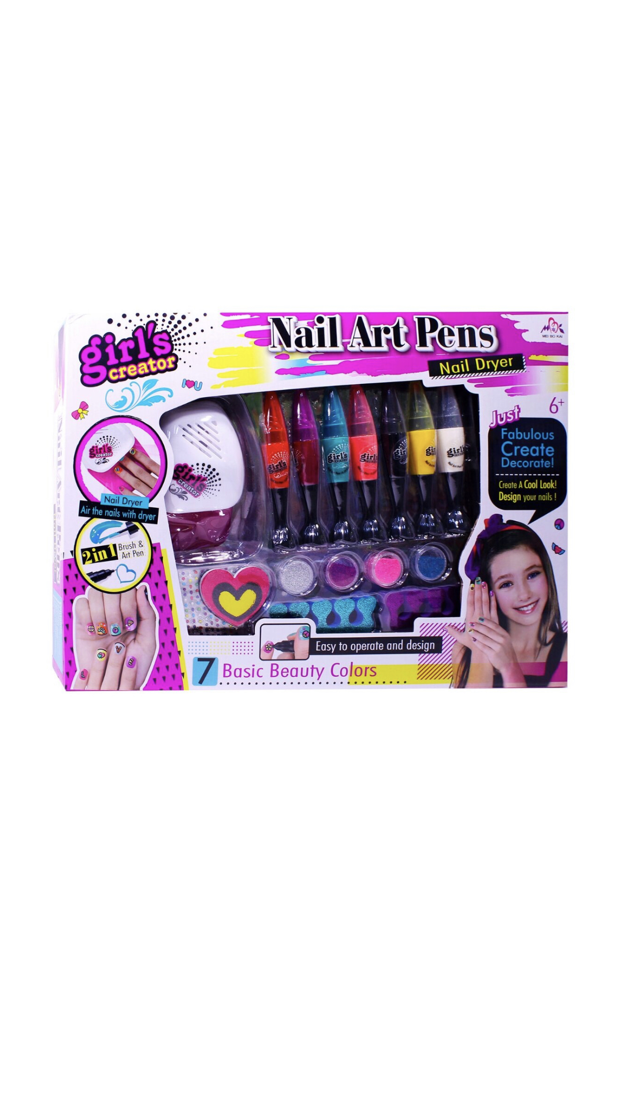 фото Маникюрный набор для девочек emily nail art pens с лампой 45646