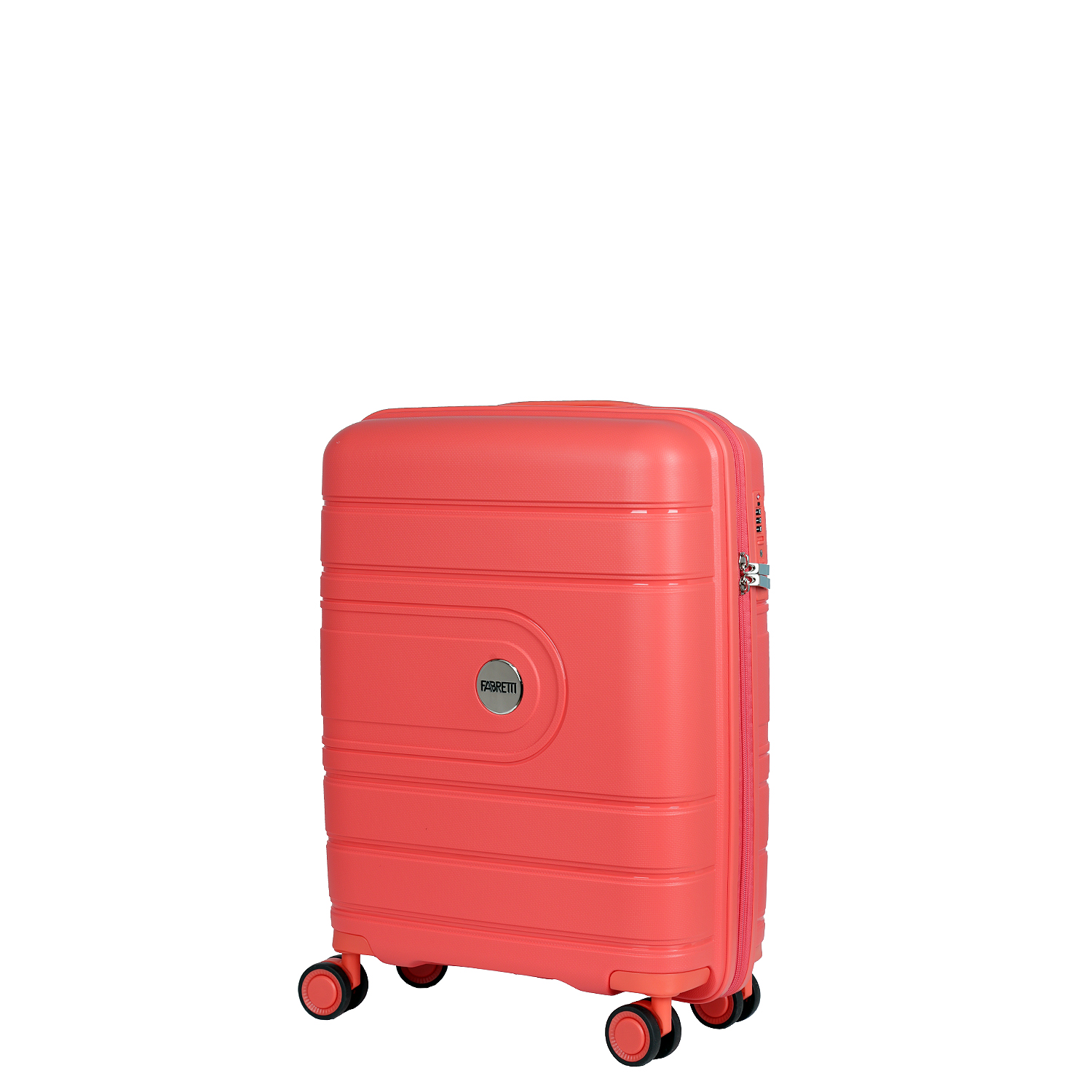 

Чемодан женский FABRETTI EN9520 коралловый, р. S, Красный, EN9520