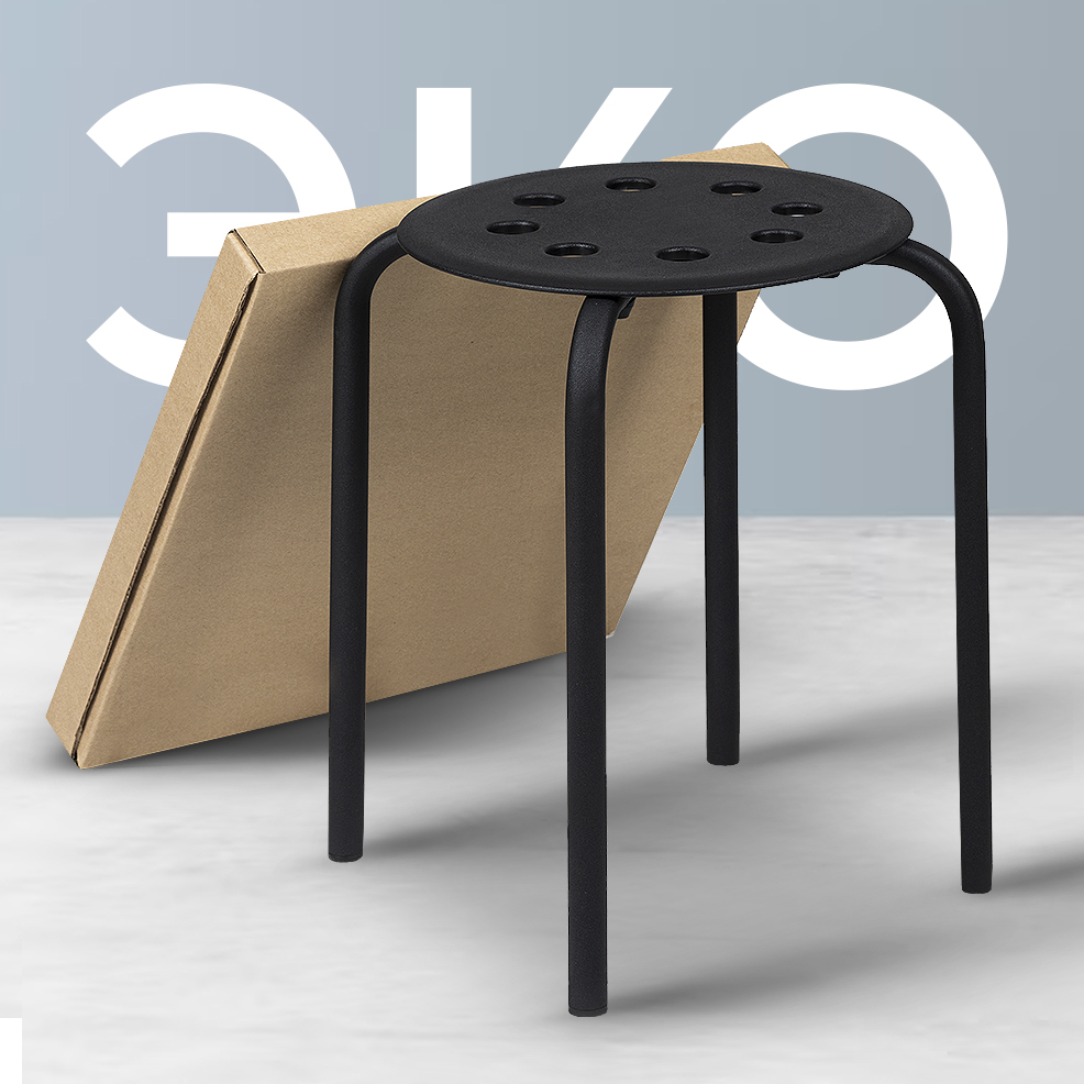 Табурет Фортресс ЭКО, черный