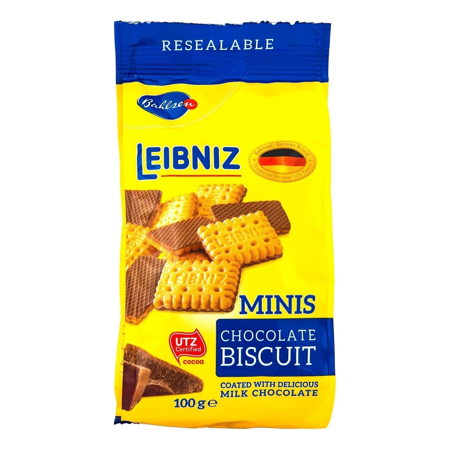 Печенье Leibniz Minis Choco сливочное с шоколадом 100 г