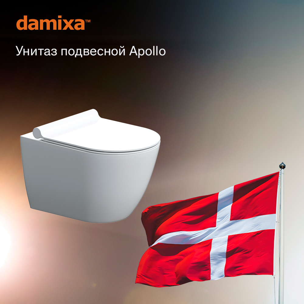 Унитаз подвесной Damixa Apollo DX22C1700SC с сиденьем микролифт 33992₽