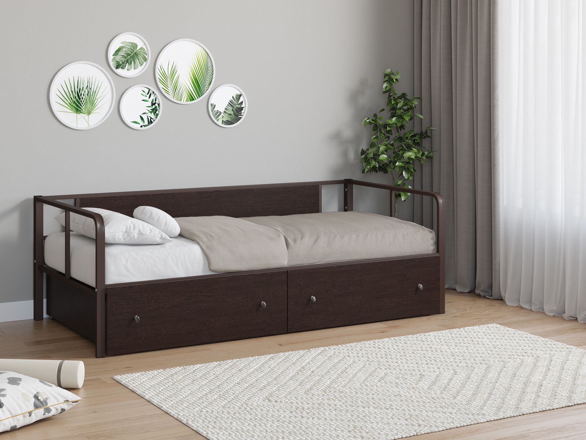 

Кровать 4 сезона Арга 4s-argaloft120-yav-8014, Коричневый, Арга