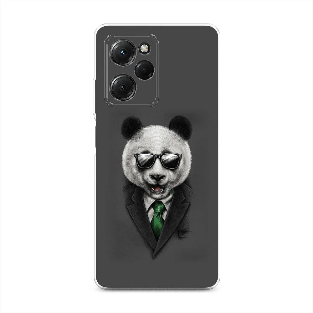 

Чехол Awog на Poco X5 Pro 5G "Деловая панда", Серый;зеленый, 318050-10