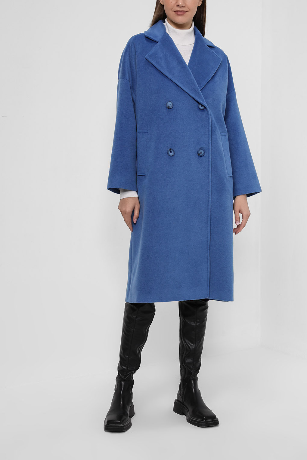 

Пальто женское Belucci BL22106120CD-005 синее 50 RU, BL22106120CD-005