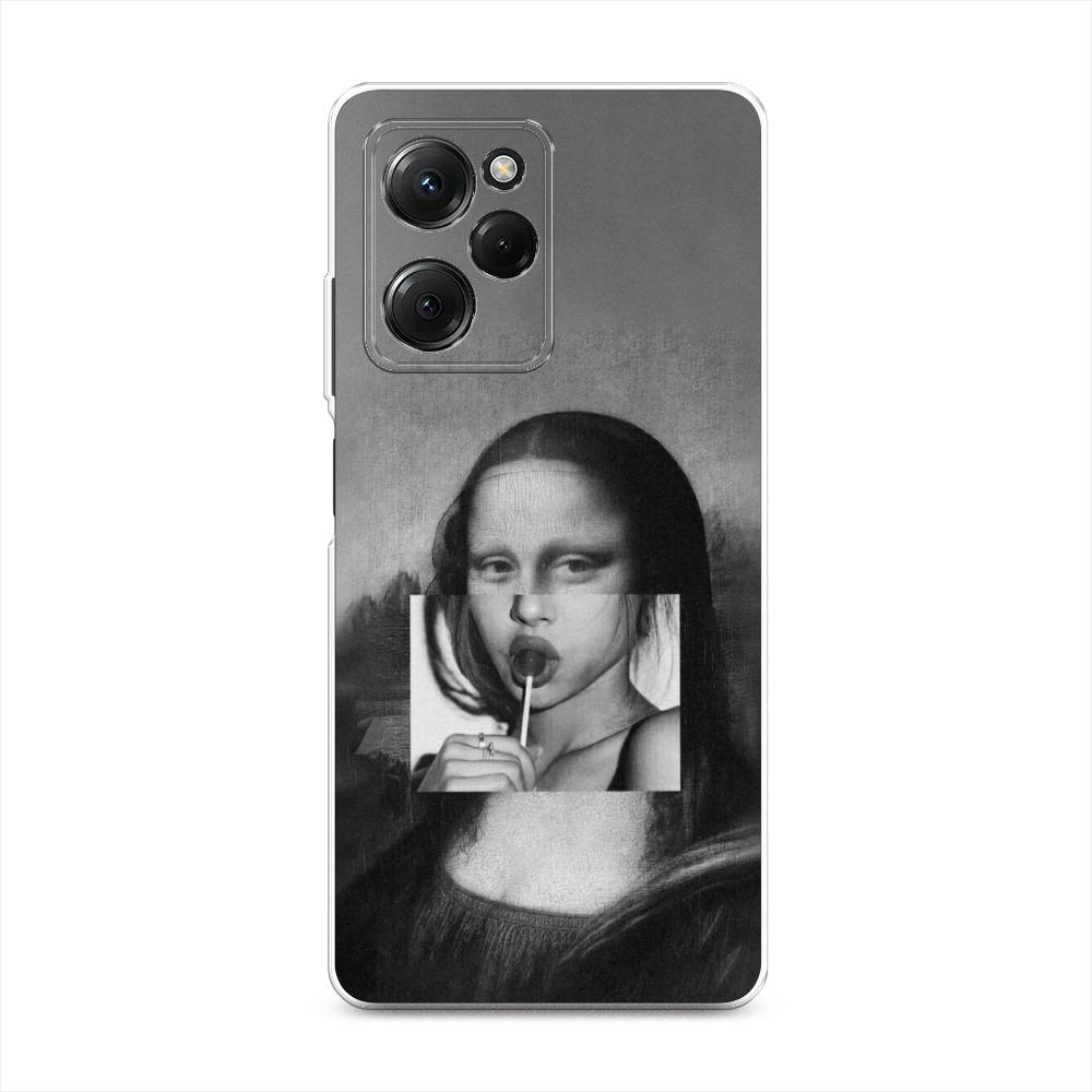 

Чехол Awog на Poco X5 Pro 5G "Mona Lisa sucking lollipop", Серый, 318050-9