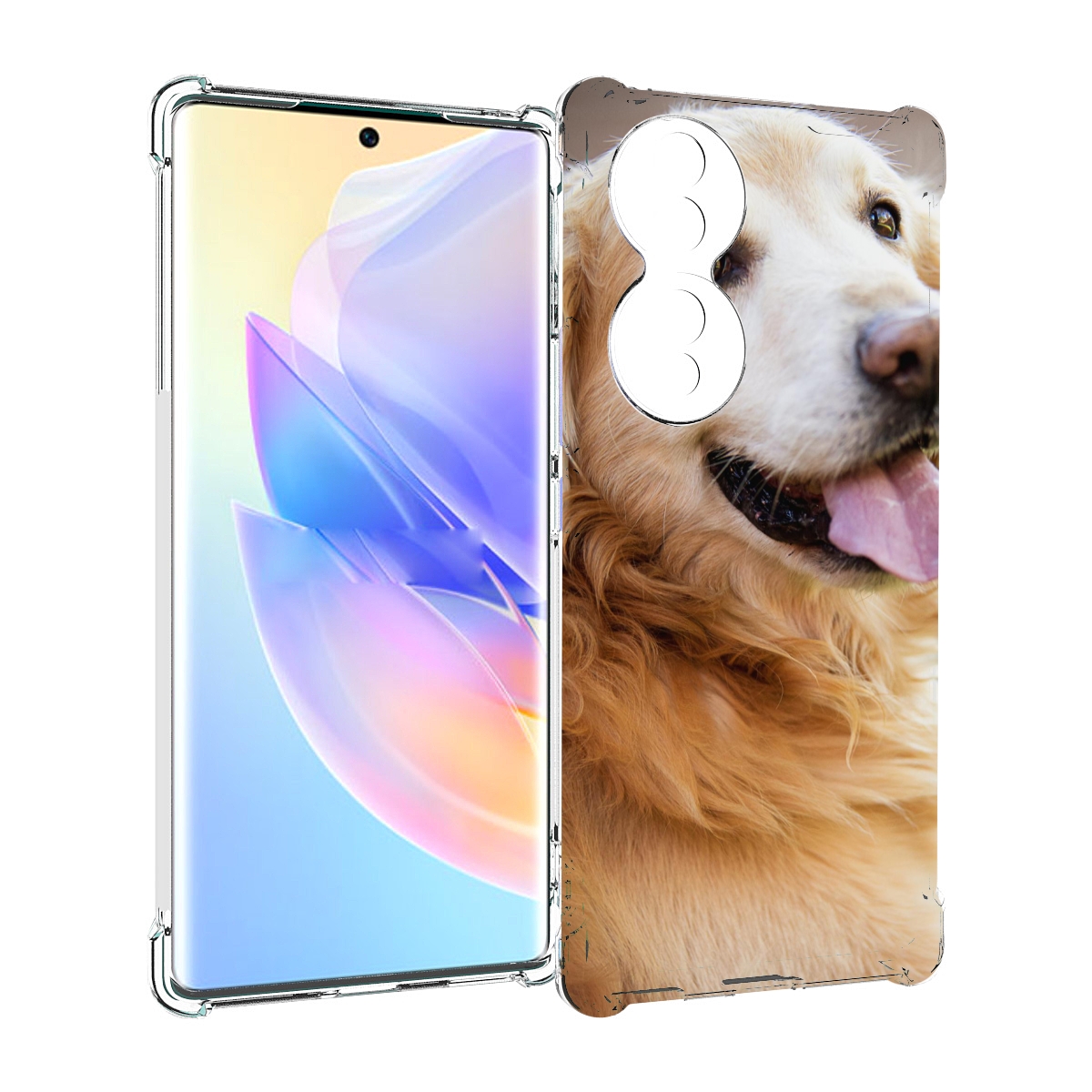 

Чехол MyPads золотистыи ретривер для Honor 70, Прозрачный, Tocco