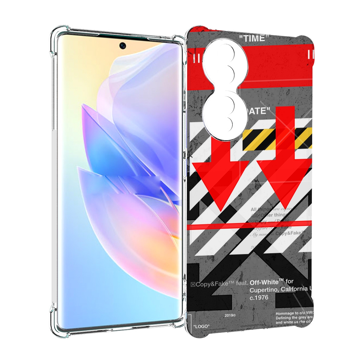 

Чехол MyPads знаки-логотипы для Honor 70, Прозрачный, Tocco