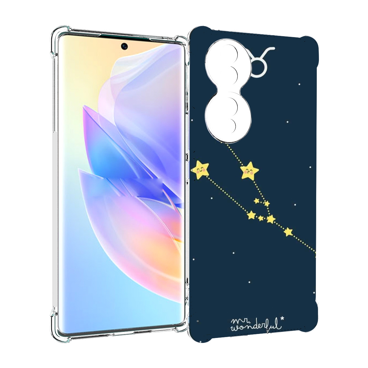 

Чехол MyPads знак-зодиака-телец-4 для Honor 70, Прозрачный, Tocco