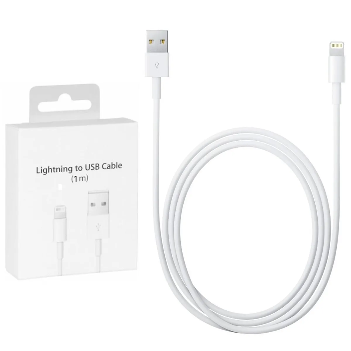 

Кабель USB Lightning 1м для зарядки и передачи данных iPhone / iPad / iPod