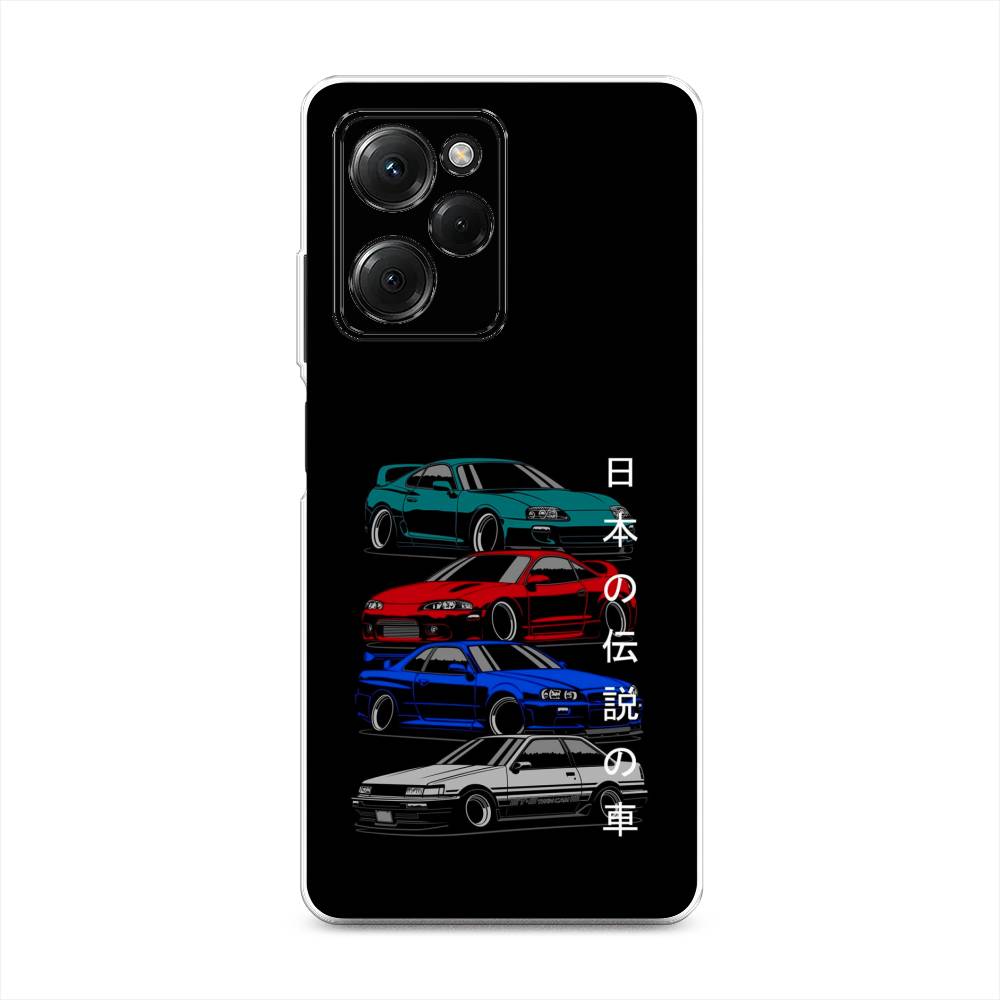 

Чехол Awog на Poco X5 Pro 5G "JDM Legend cars", Зеленый;красный;синий, 318050-5