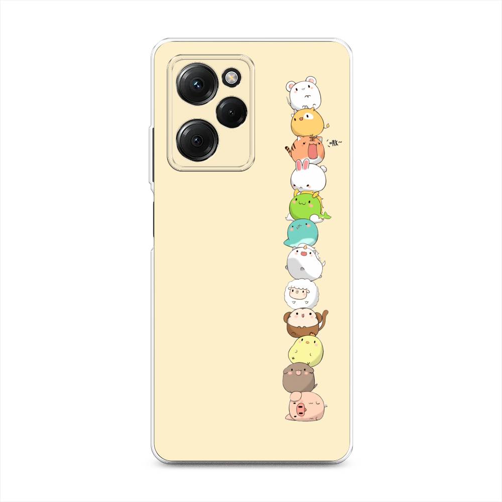 

Чехол Awog на Poco X5 Pro 5G "Питомцы Чиби", Желтый, 318050-2