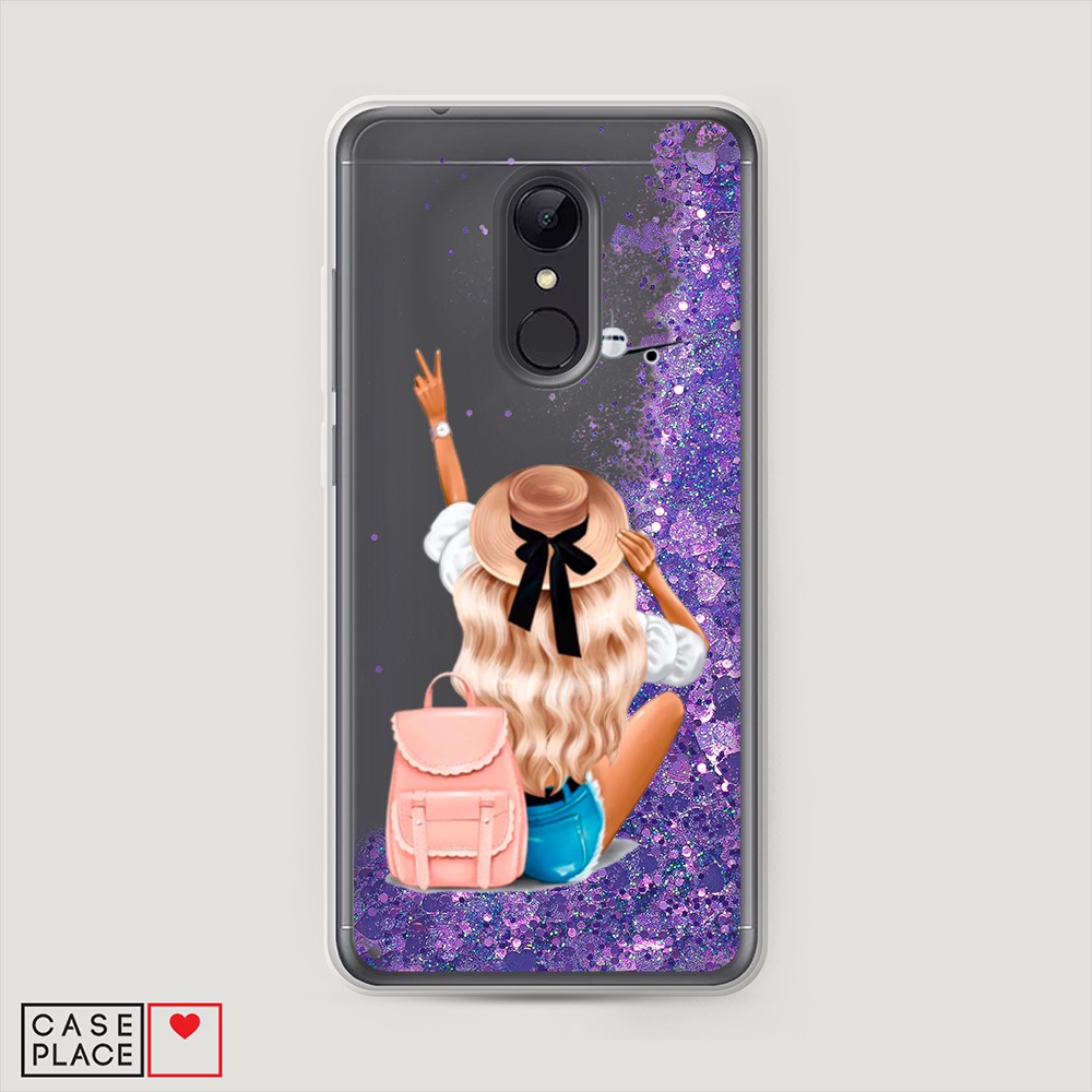 

Чехол Awog на Xiaomi Redmi 5 "Автостопом самолетом", Разноцветный, 33092-1