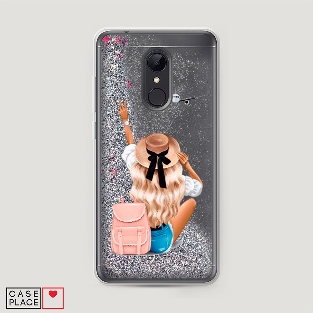 

Чехол Awog на Xiaomi Redmi 5 "Автостопом самолетом", Разноцветный, 33091-1