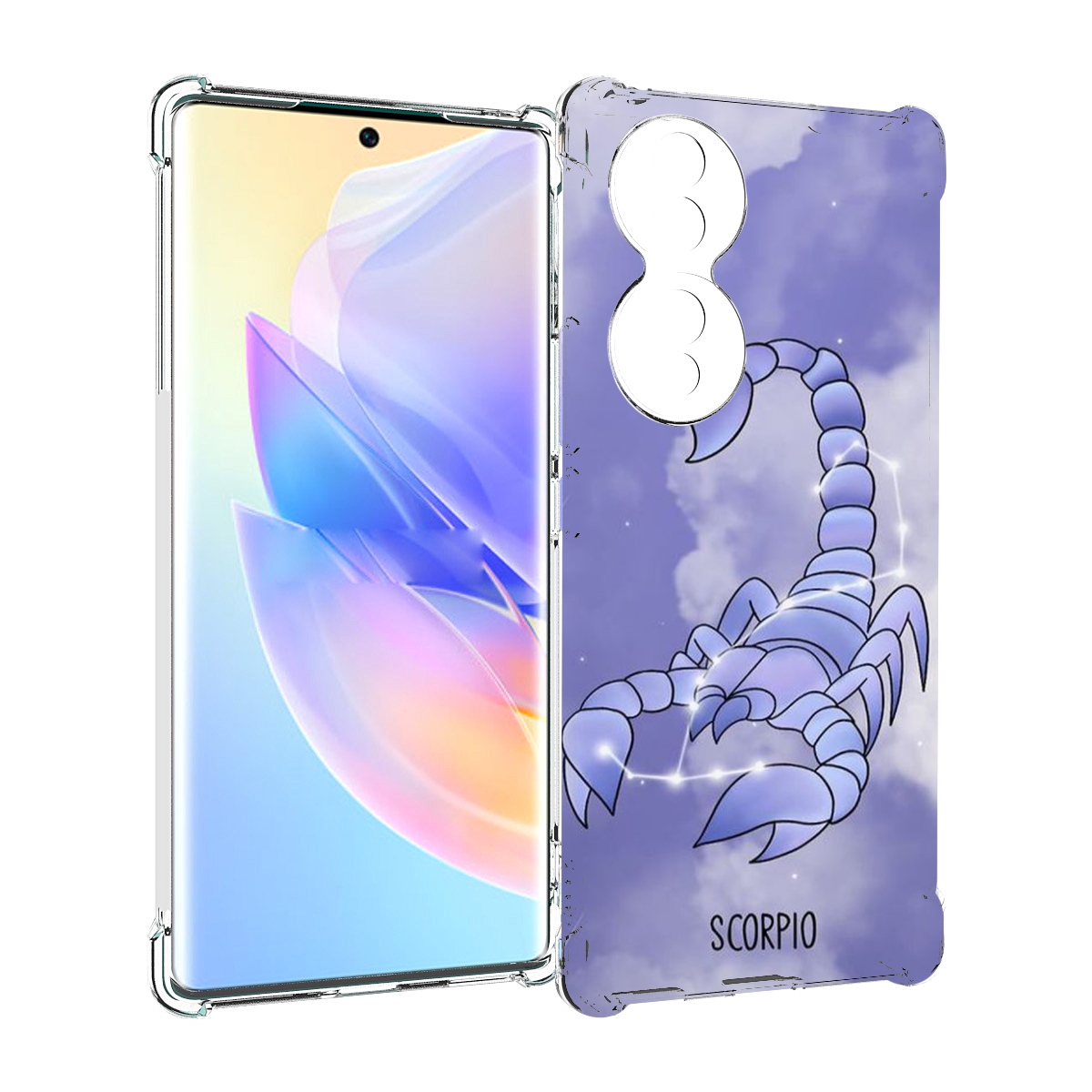 

Чехол MyPads знак зодиака скорпион 2 для Honor 70, Прозрачный, Tocco