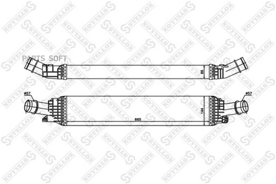 

STELLOX 1040184SX 10-40184-SX_интеркулер!\ Audi Q5 2.0TFSi/2.0TDi 08>