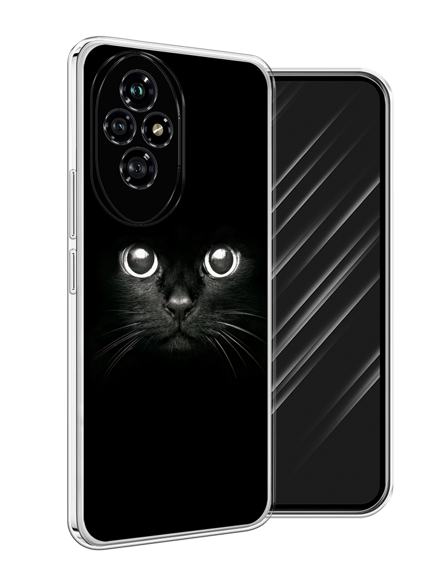 

Чехол Awog на Honor 200 "Взгляд черной кошки", Черный;белый;серый, 6124750-1
