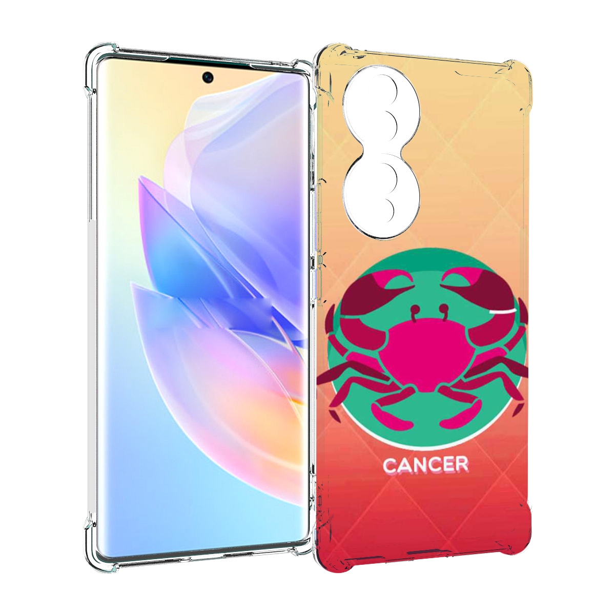 

Чехол MyPads знак зодиака рак 4 для Honor 70, Прозрачный, Tocco