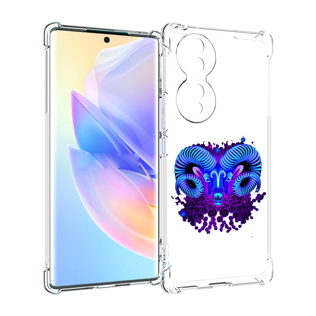 

Чехол MyPads знак зодиака овен 2 для Honor 70, Прозрачный, Tocco