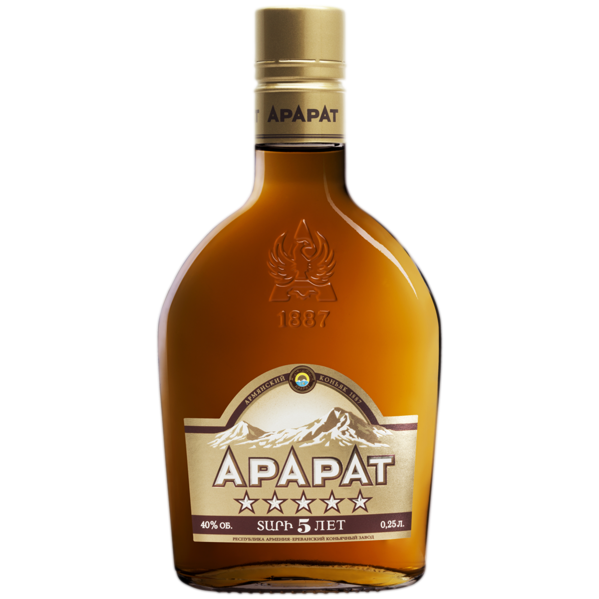 

Коньяк Арарат, 5 лет, 40 %, 250 мл, 5 stars