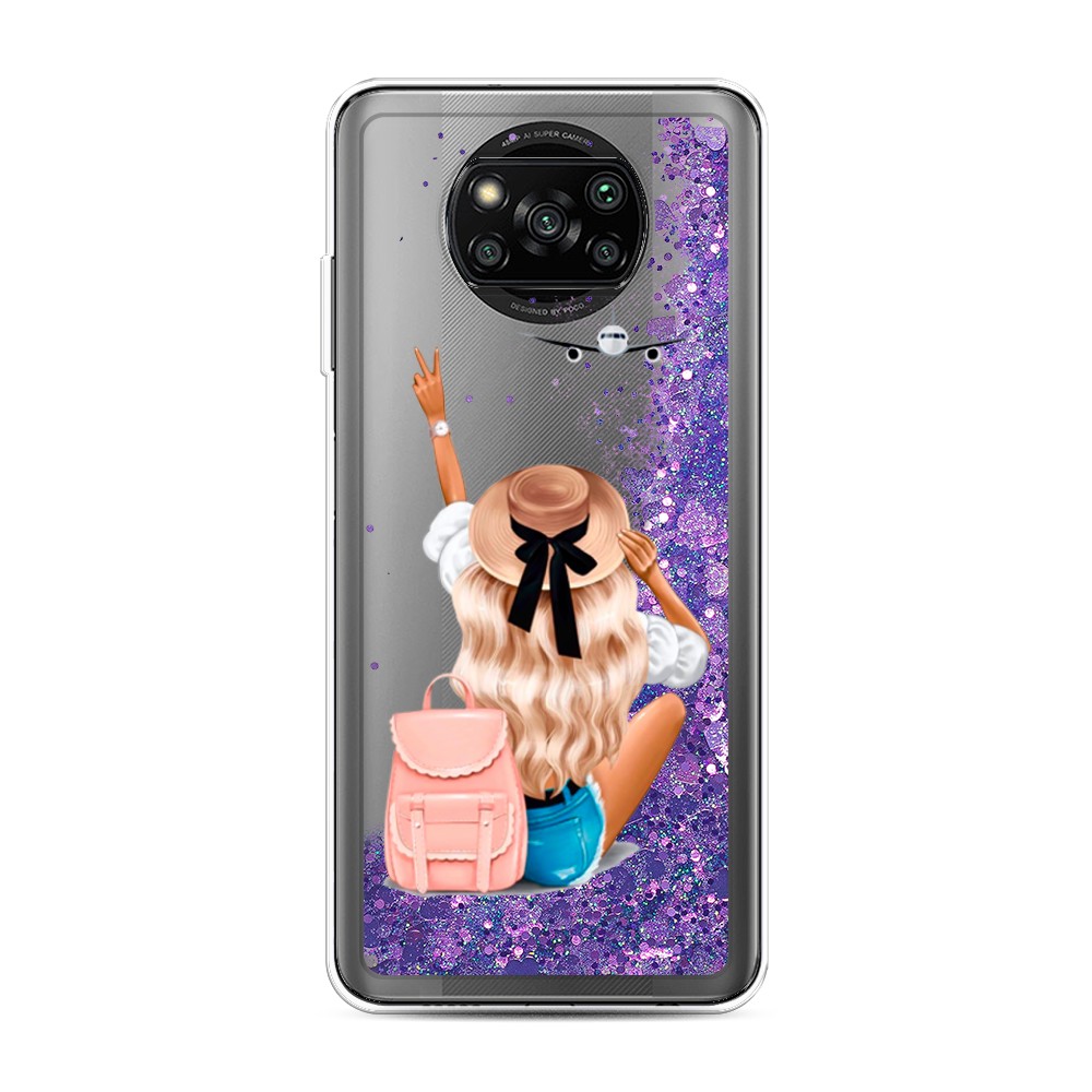 

Чехол Awog на Poco X3/X3 Pro "Автостопом самолетом", Разноцветный, 310692-1