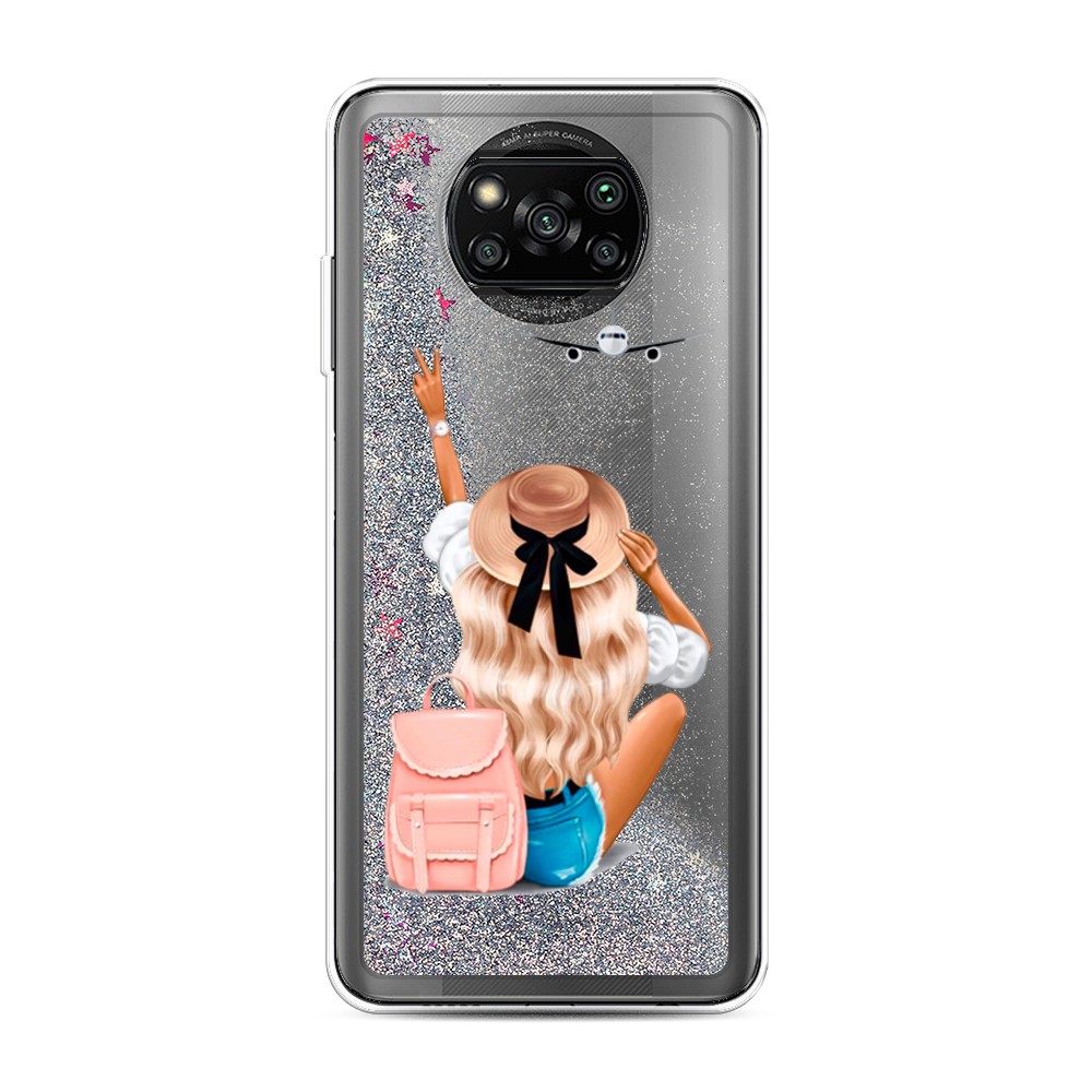

Чехол Awog на Poco X3/X3 Pro "Автостопом самолетом", Разноцветный, 310691-1