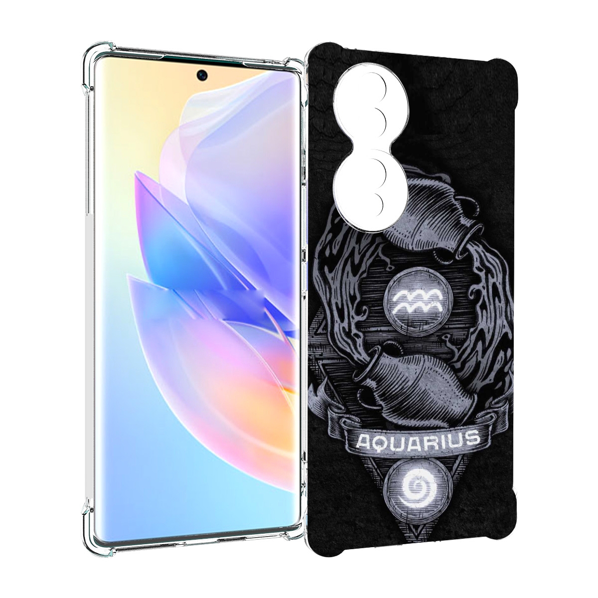 

Чехол MyPads знак зодиака водолеи 6 для Honor 70, Прозрачный, Tocco