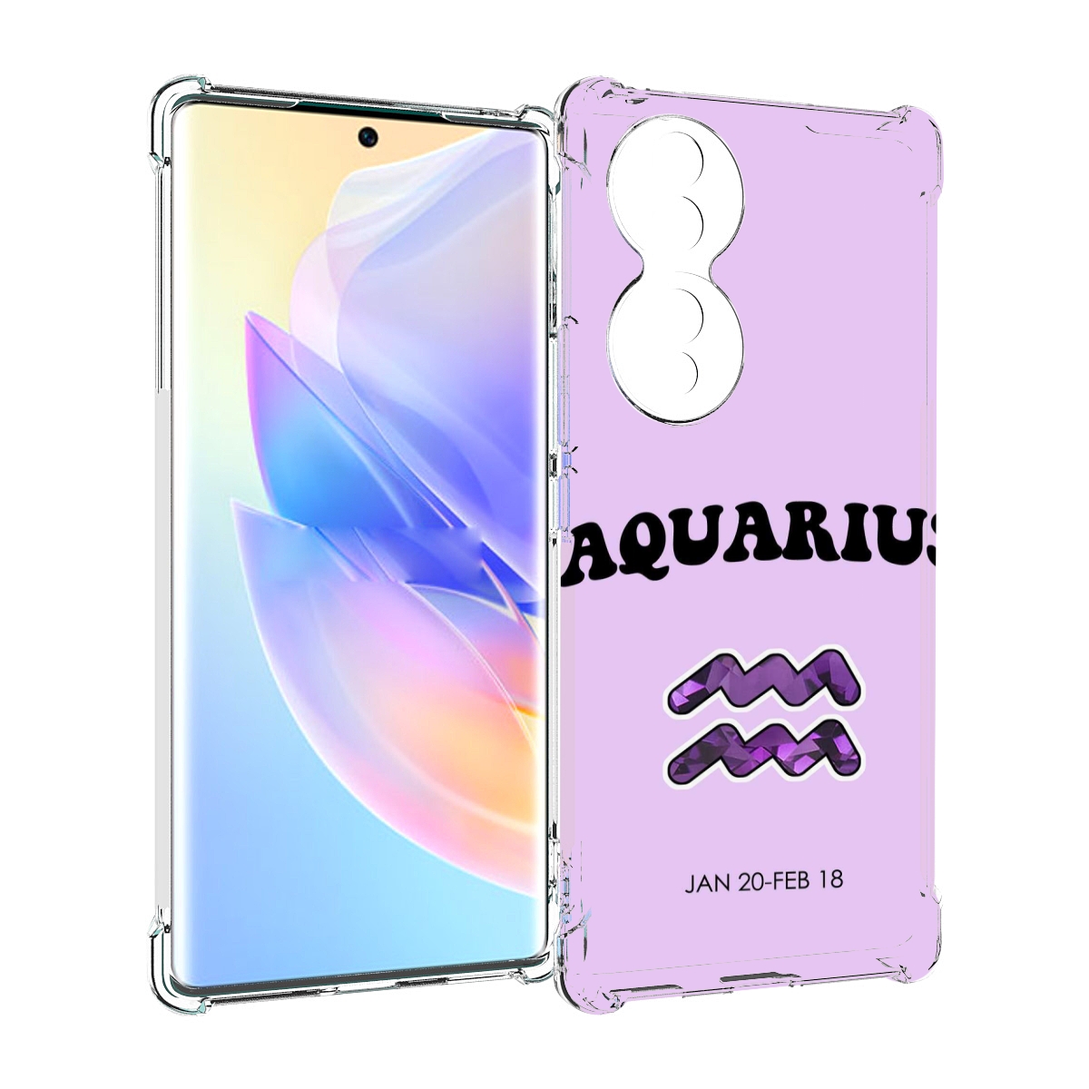 

Чехол MyPads знак зодиака водолеи 4 для Honor 70, Прозрачный, Tocco