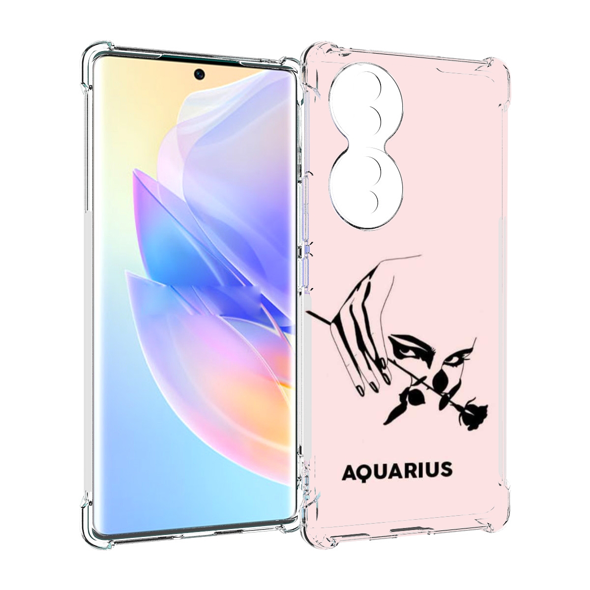 

Чехол MyPads знак зодиака водолеи 3 для Honor 70, Прозрачный, Tocco