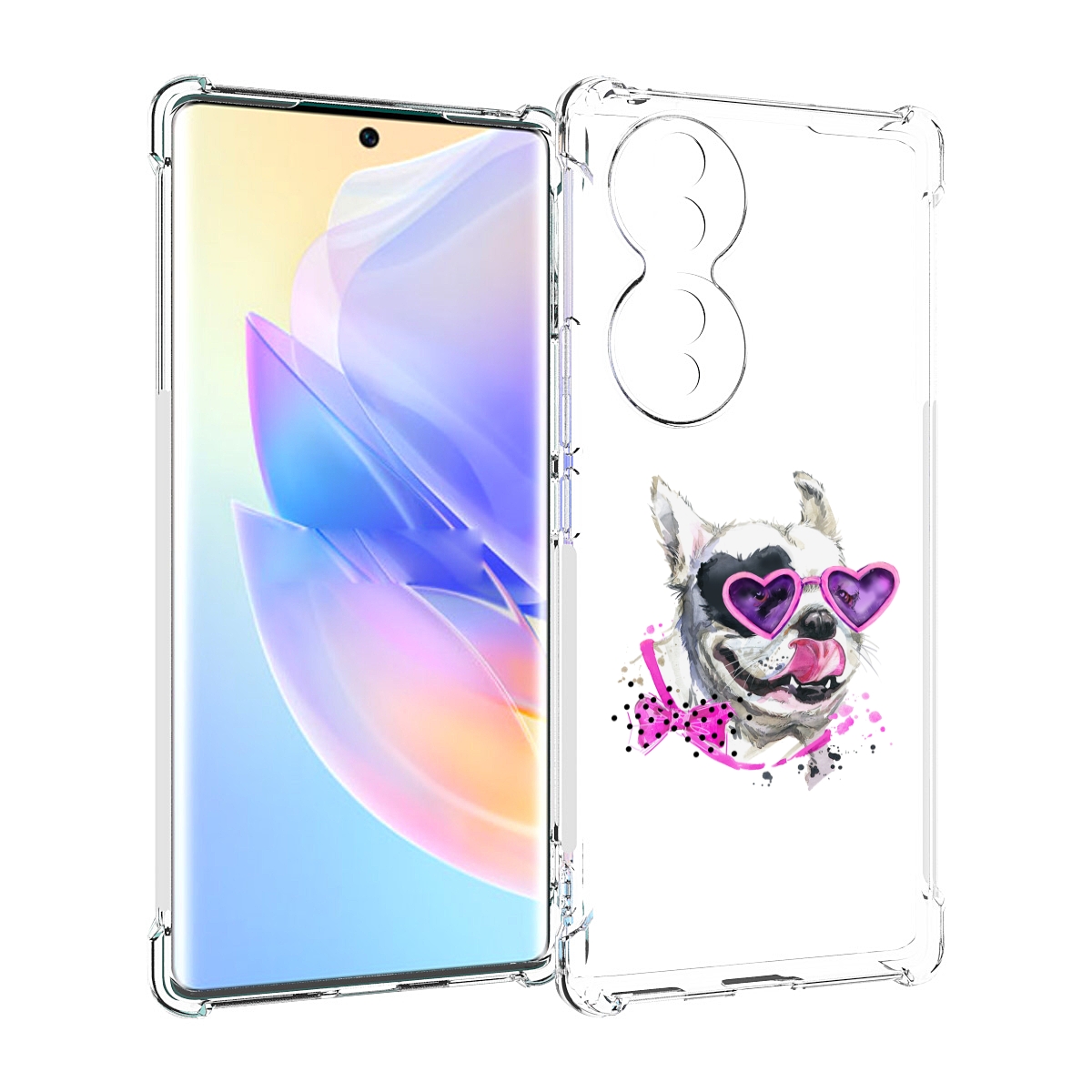 

Чехол MyPads акварельный пёс для Honor 70, Прозрачный, Tocco