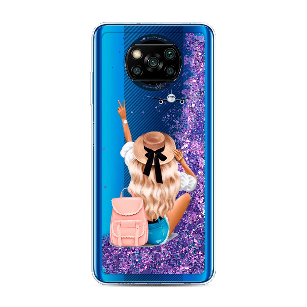 

Чехол Awog на Poco X3/X3 Pro "Автостопом самолетом", Разноцветный, 39292-1