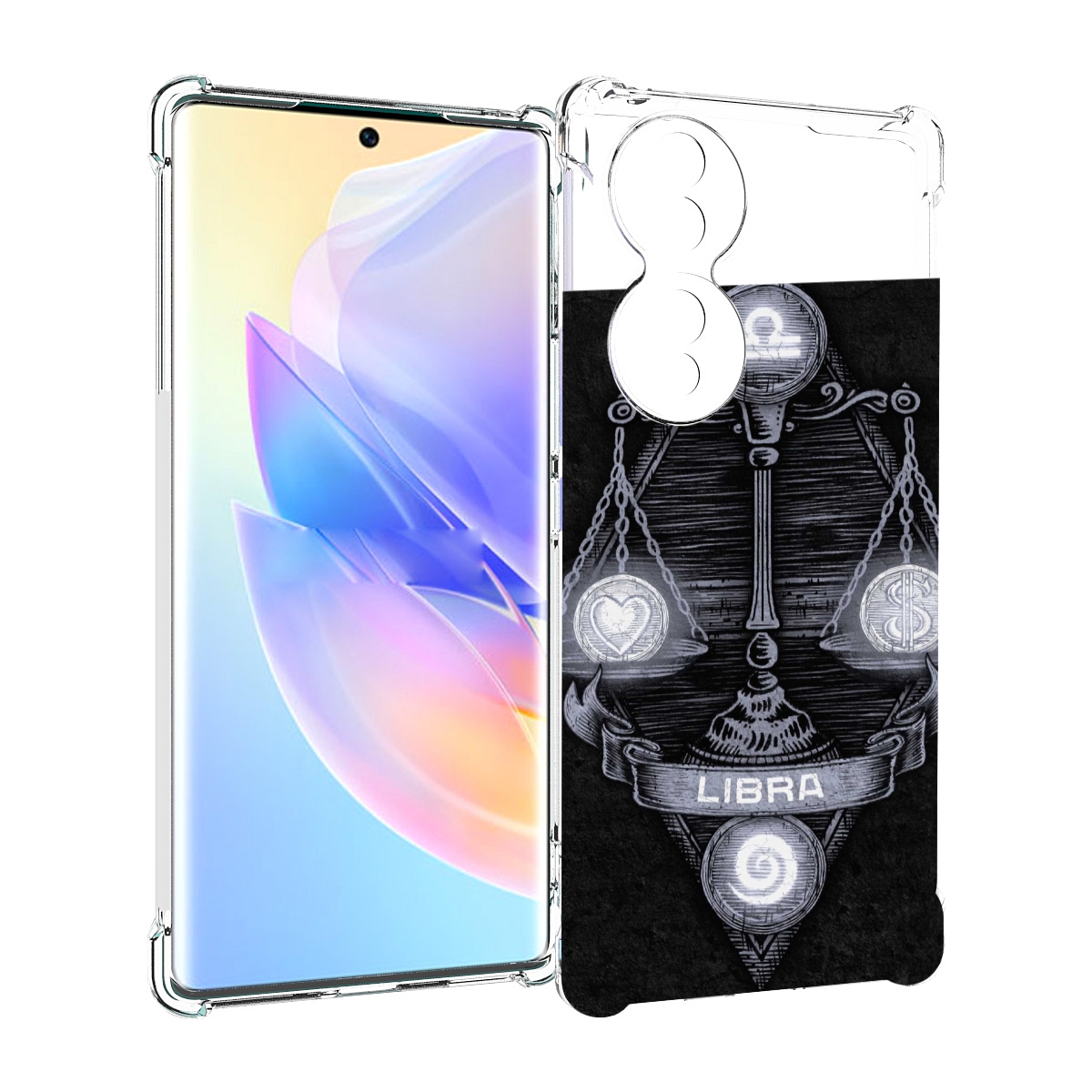 

Чехол MyPads знак зодиака весы 2 для Honor 70, Прозрачный, Tocco