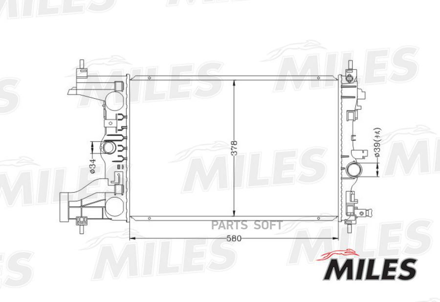 

Радиатор Chevrolet Cruze 1.8/2.0 Mt 10- Miles арт. ACRB067