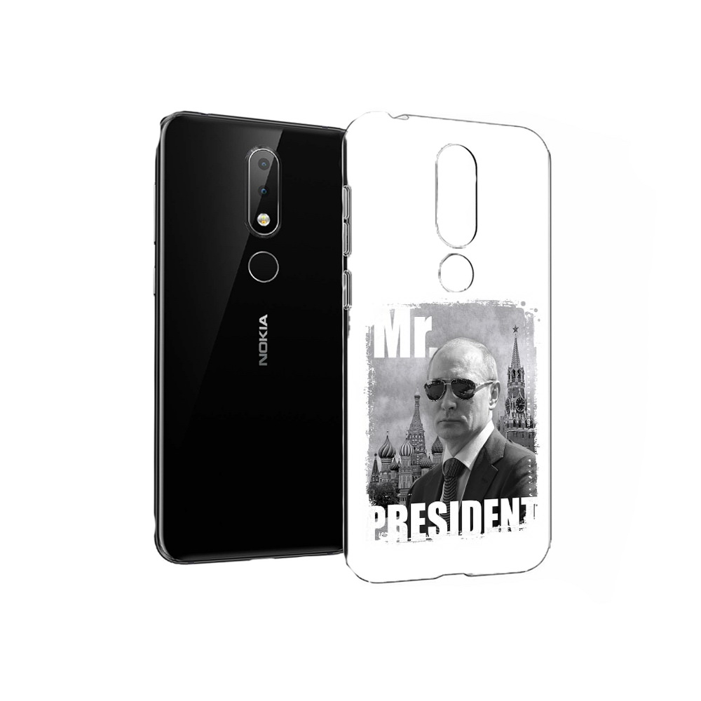 

Чехол MyPads Tocco для Nokia X6 Путин (PT115295.99.141), Прозрачный, Tocco